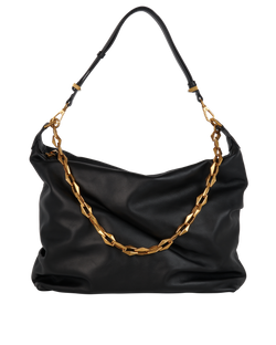 Diamond Soft Hobo, Leather, Black, NFNZZJ, DB/AC, 3*